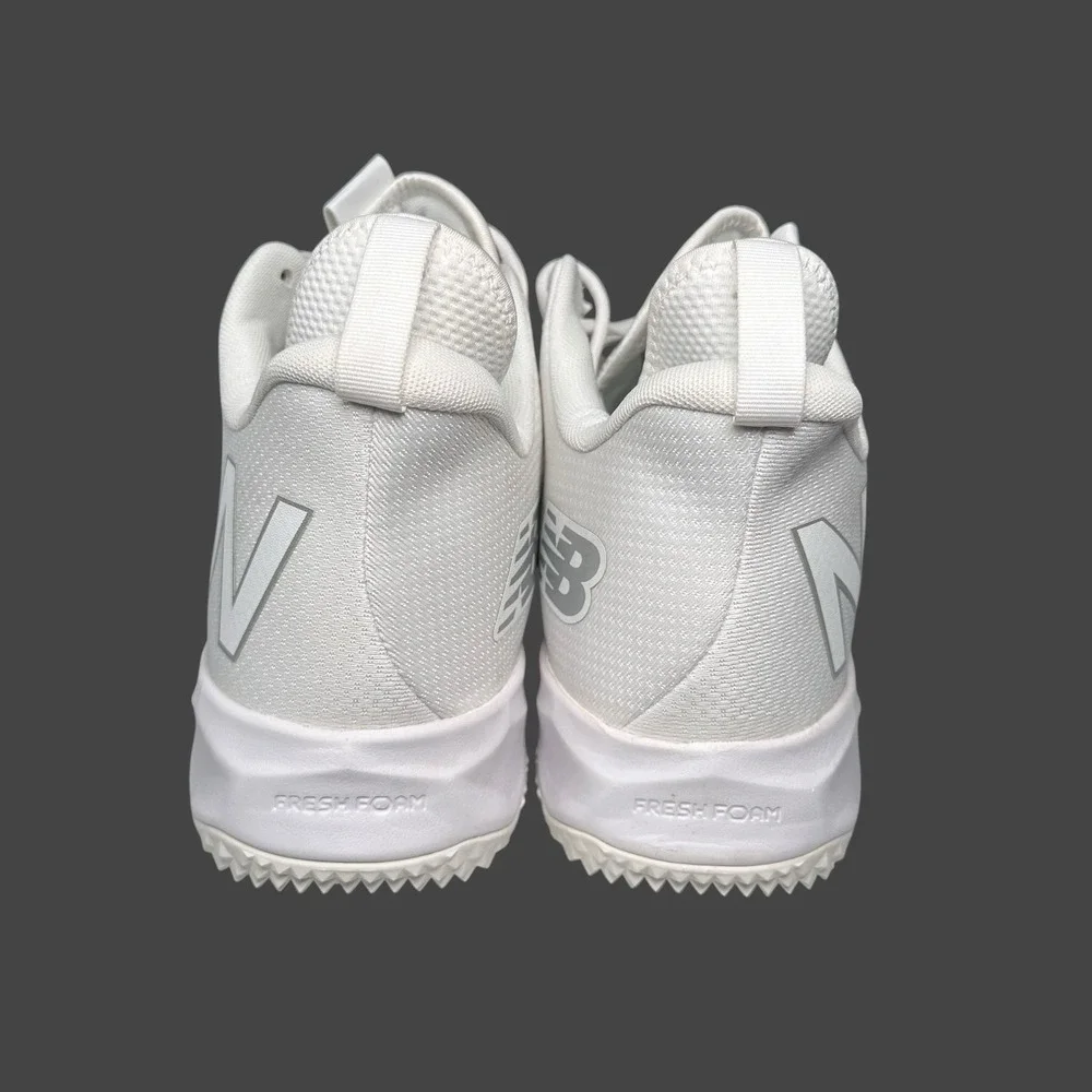 New Balance FreezTW3 Mid Turf Lacrosse Shoes Cleats Mens 15 White *Worn Once EUC